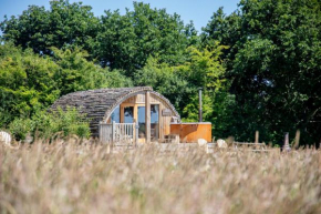 Luxury log cabin retreat with wood fired hot tub